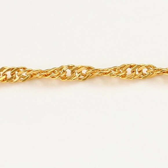 Flower Pendant Necklace 18k Gold Plated - Picture 3 of 6